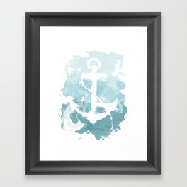 Nautical Watercolor Framed Art Print