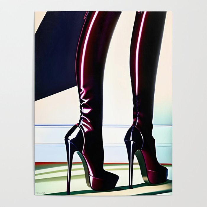 Purple Boots of Desire - Boot Worship Series Poster