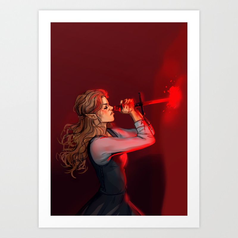 Elain Archeron Art Print By Krasnyzmeya Society6 Elaine archeron the seer a flower grower. elain archeron art print by krasnyzmeya