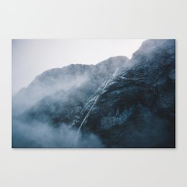 Milford Sound Waterfalls Canvas Print