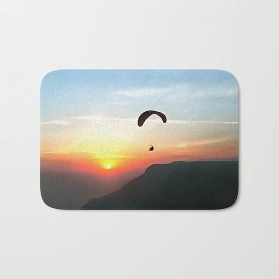 Sunset Paraglide Bath Mat