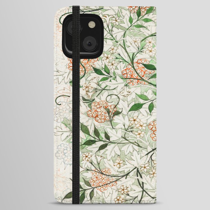 William Morris Jasmine iPhone Wallet Case by nobel-art | Society6