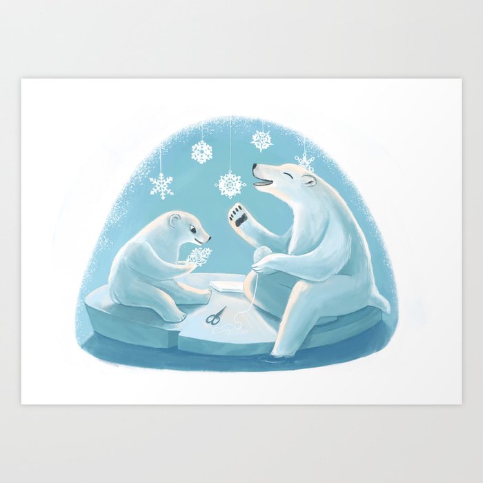 Polar Bears  Art Print