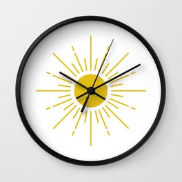 Minimalist Sun (gold) Wall Clock