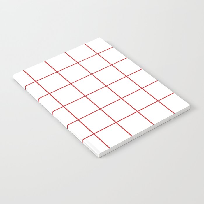 red grid Notebook