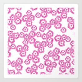June birth flower - pink Art Print