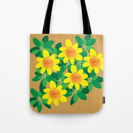 Primrose Flower Yellow Tote Bag