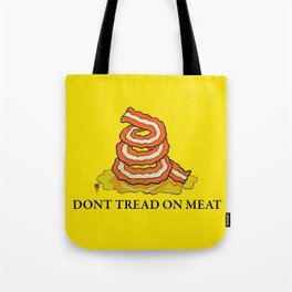 Don't Tread On MEAT Gadsen Flag Tote Bag