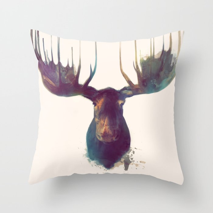 Moose Throw Pillow