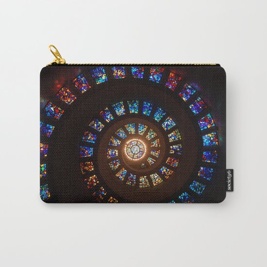 Stained Glass Swirl Carry-All Pouch