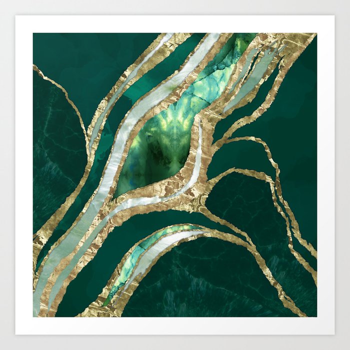 Society6 ケース Green Tiles - an abstract photograph Skosh-11-6-in-x-11-6-in-Glossy