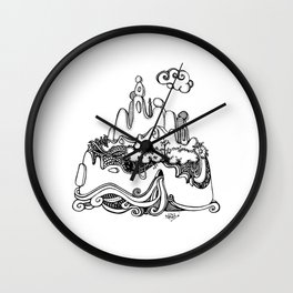 Lonely mountain Wall Clock