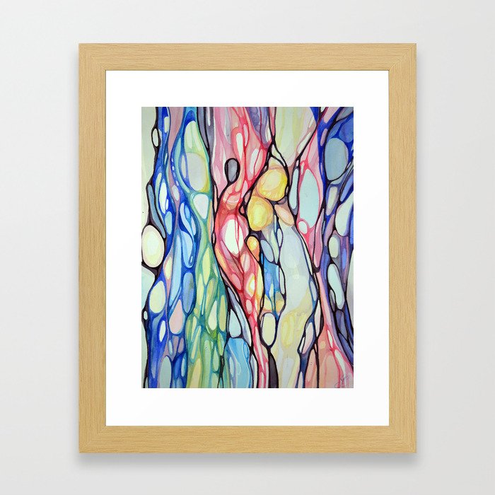 Abstract Watercolor Framed Art Print
