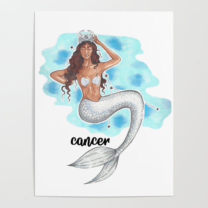 Cancer Mermaids Poster