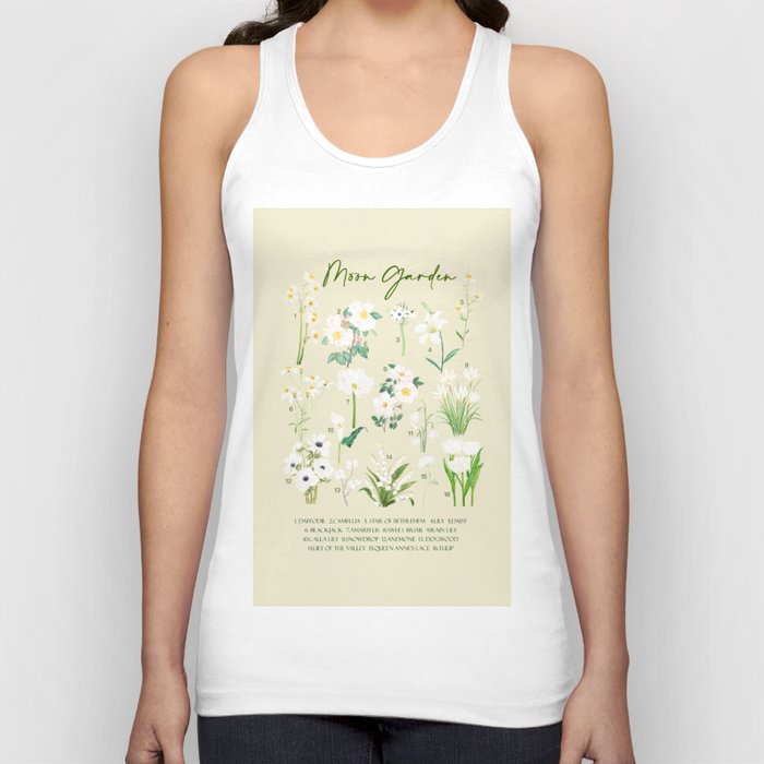 Moon garden with background  Tank Top