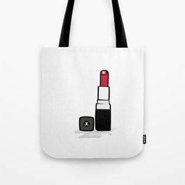 red lipstick Tote Bag