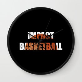 Basketball impact Wall Clock