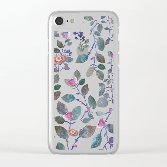 pink garden#pink Clear iPhone Case