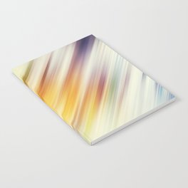 Purple, Yellow, White abstract Glitch Design  Notebook