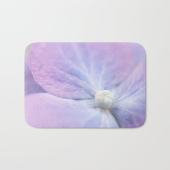 Blue and Purple Hydrangea Blossom Bath Mat