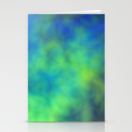 Blue and Green Stationery Cards