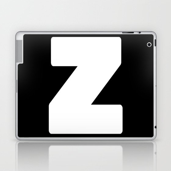 Z (White & Black Letter) Laptop & iPad Skin