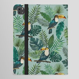 Tropical Toucan Pattern iPad Folio Case