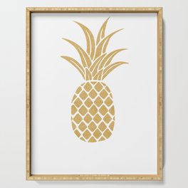 Regal Gold Pineapple Serving Tray