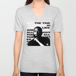All Thoughts are All Lies  V Neck T Shirt