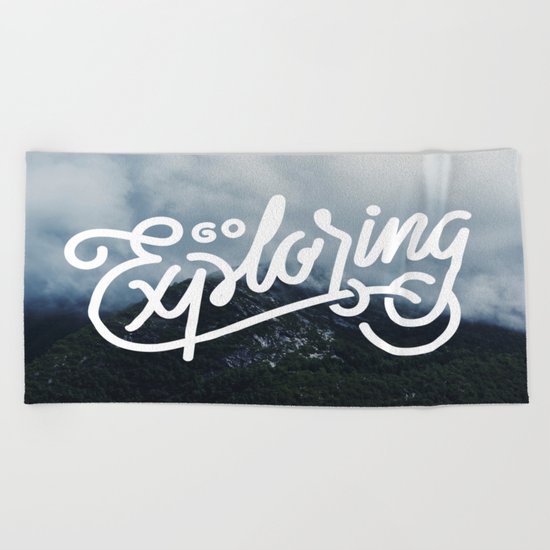 Go Exploring Beach Towel