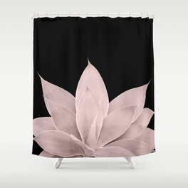 Blush Agave on Black #1 #tropical #decor #art #society6 Shower Curtain
