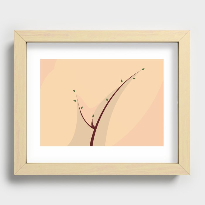 Graceful tree. Erotic nature series.  Recessed Framed Print