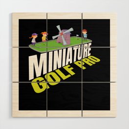 Miniature Golf Pro Golfer Wood Wall Art