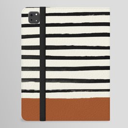 Burnt Orange x Stripes iPad Folio Case