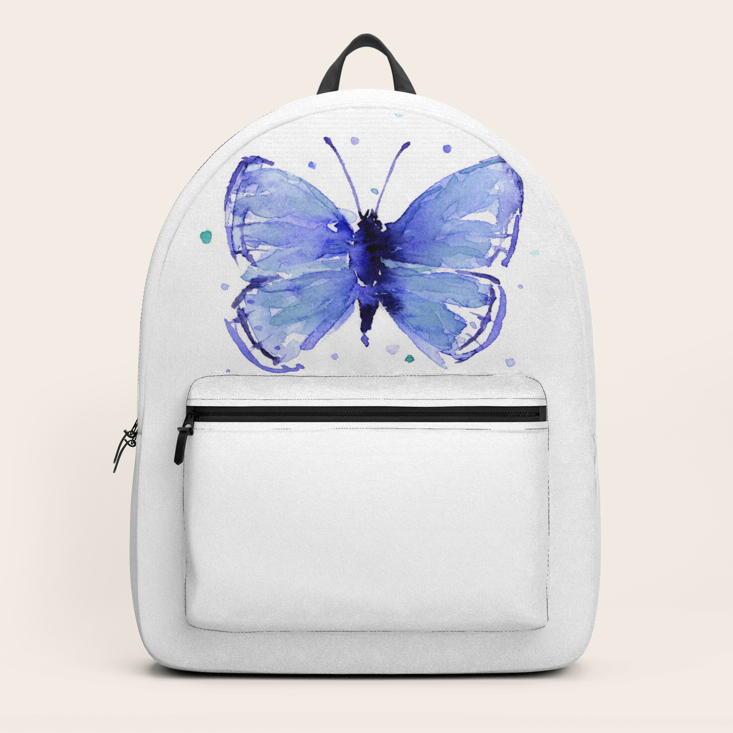 blue butterfly backpack