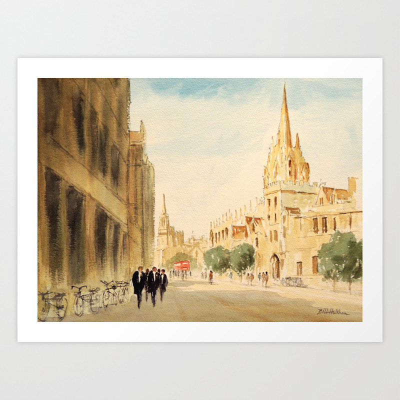 Oxford High Street Art Print By Billholkham Society6