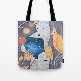 Bear searching exit Tote Bag