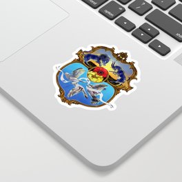 Personalised coat of arms commission Sticker