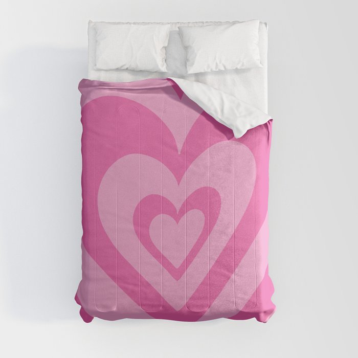 Love Power - bright pink Comforter
