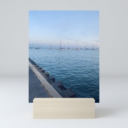 Sailboats on Lake Michigan - Chicago, Illinois Mini Art Print
