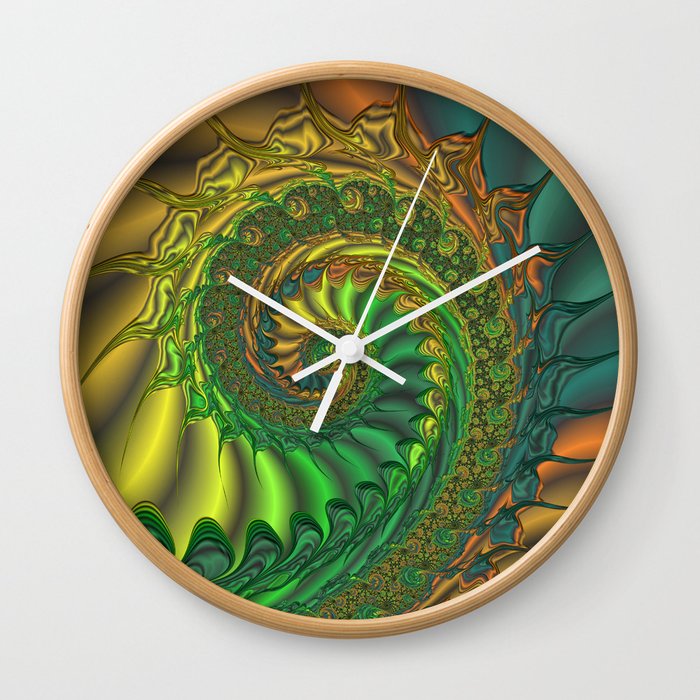 Dragon’s Lair - Fractal Art Wall Clock