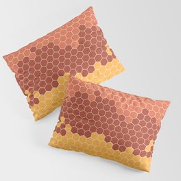 Honeycomb Orange Yellow Hive Pillow Sham
