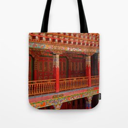 China Photography - Beautiful Red Architecture In China Tote Bag