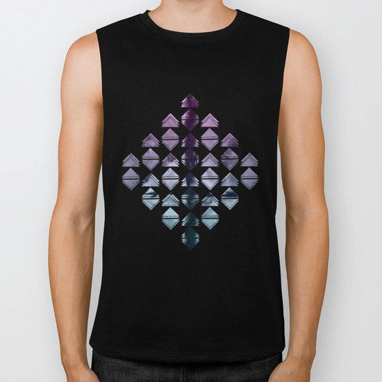Rhombus triangles Biker Tank