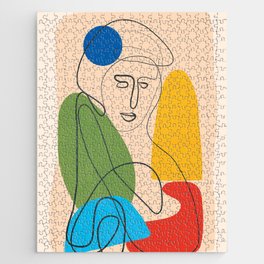 Abstract Line Figure 1 Jigsaw Puzzle