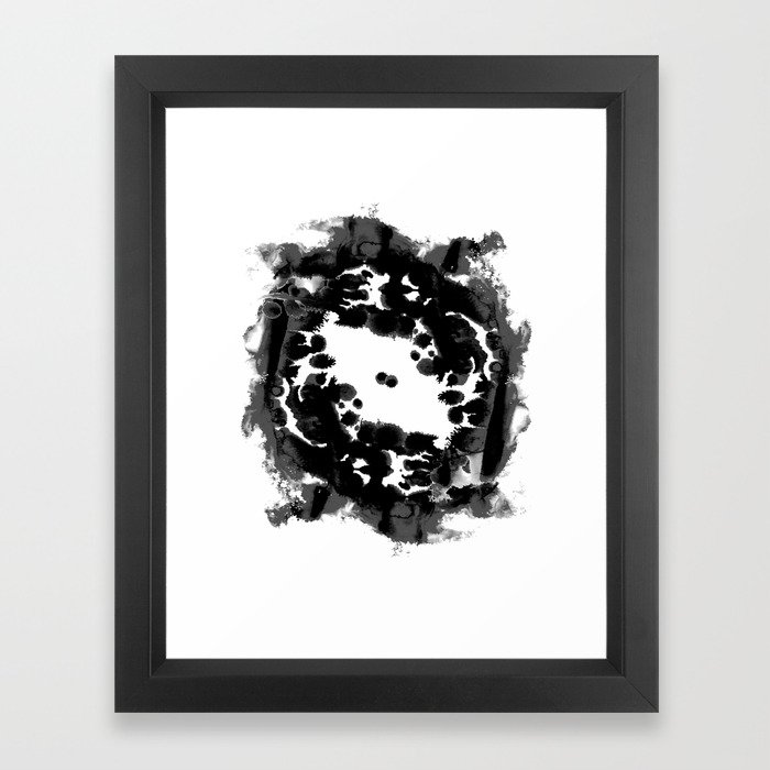 Enso black and white minimal watercolor japanese abstract painting zen art framed art print by andrealauren society6 Enso black and white minimal watercolor japanese abstract painting zen art framed art print by andrealauren society6