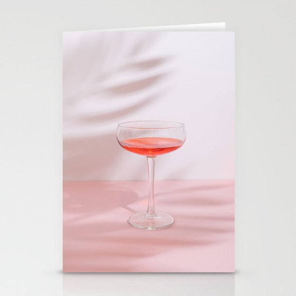 Romantic wine glass Stationery Cards