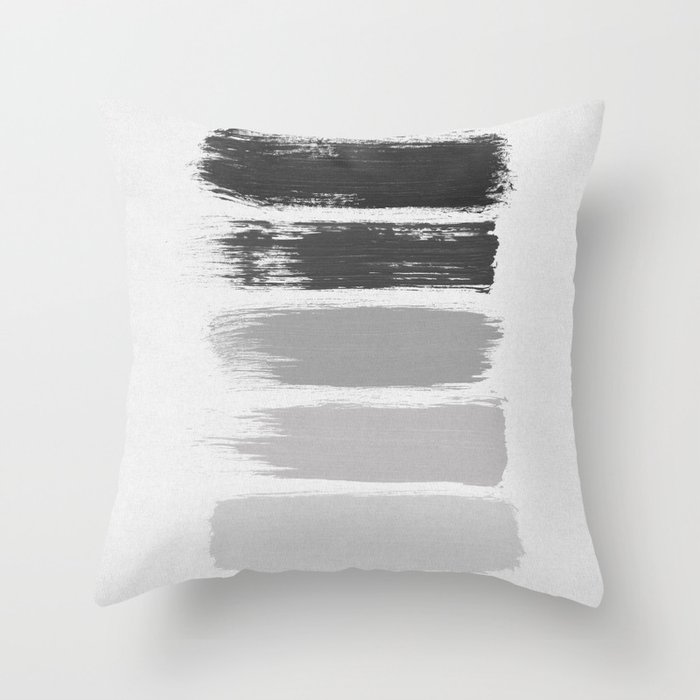 Black & White Stripes Throw Pillow