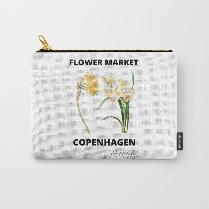 Vintage Flower Market Copenhagen ,Daffodils Carry-All Pouch