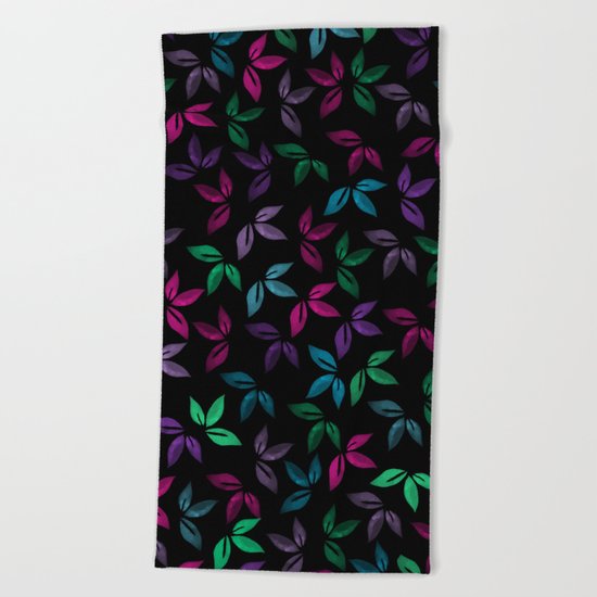 Flower Pattern X Beach Towel